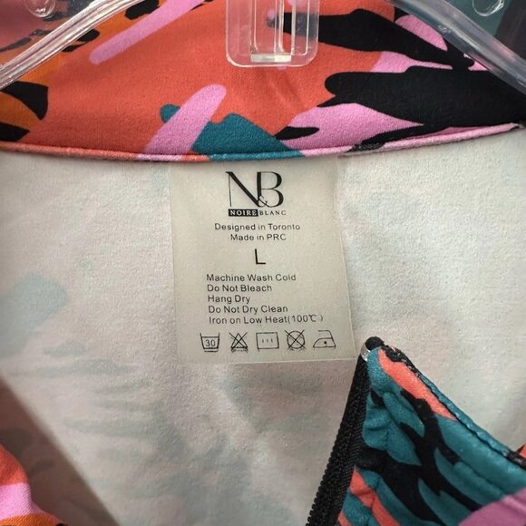 Noire Blanc NoiréBlanc Athletic Athleisure Colorful Enchanted Jacket Size Large - Picture 6 of 6
